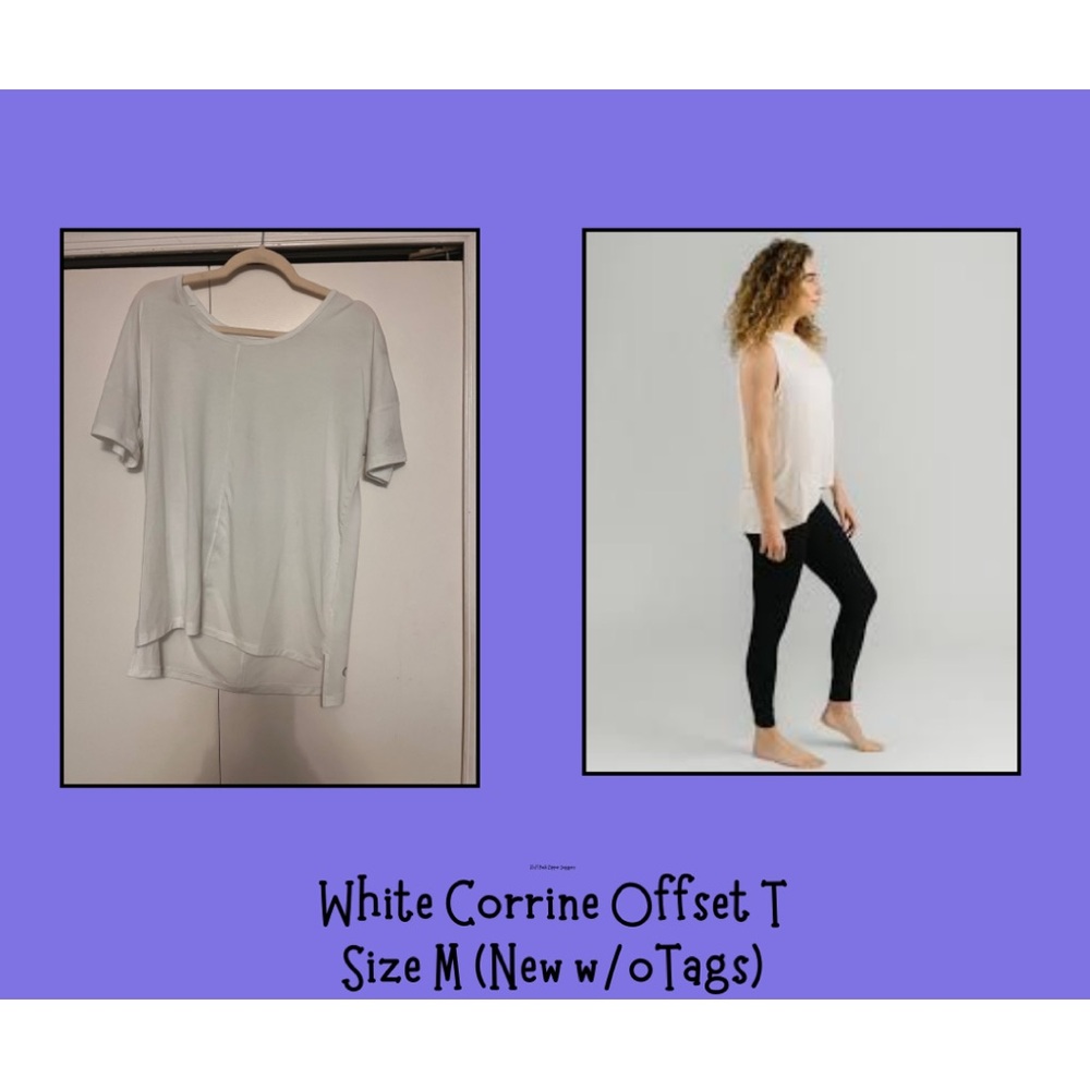 ZYIA White Corrine Offset T (M) N w/o tags